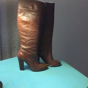 Leather Heel Boot